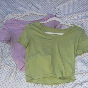 Purple & Green crop top bundle!